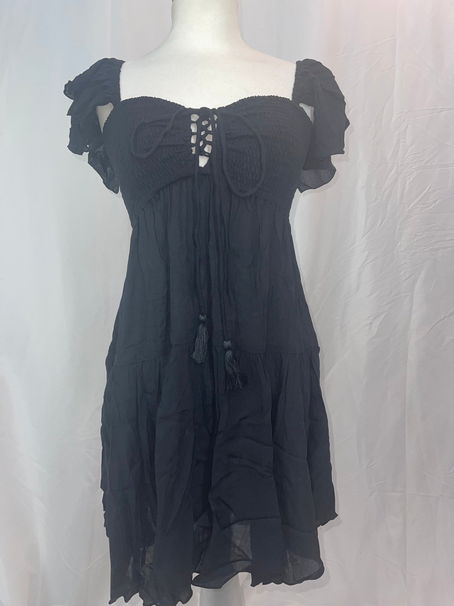 Khush Quinn Black Short Dress