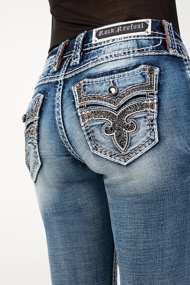 Rock Revival Ema S201 Mid-Rise Skinny Stretch Women's Jean