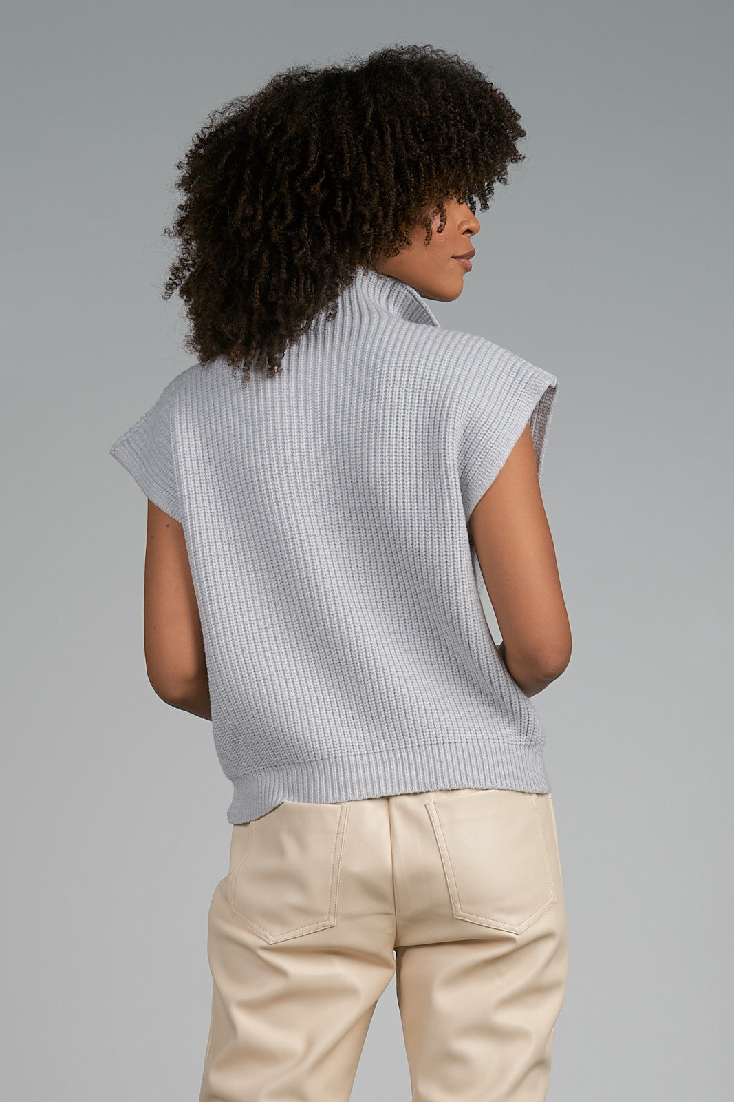 Elan Sleeveless 3/4 Zip Women's Sweater