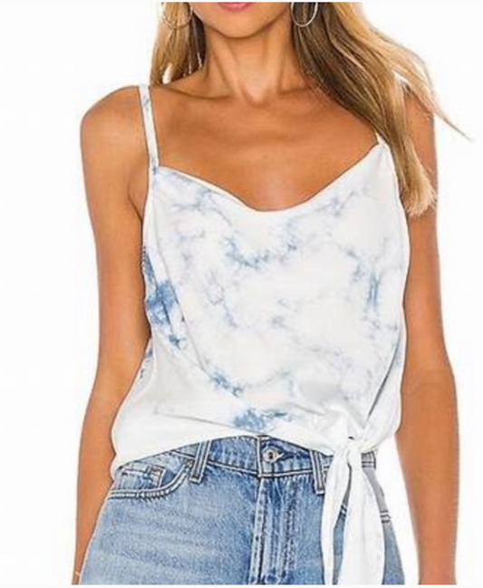Bella Dahl Bias Cowl Neck Tie up Cami
