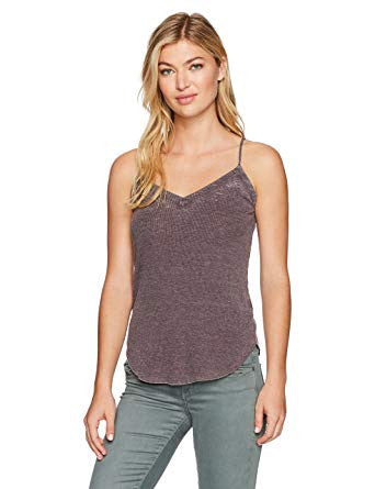 Chaser Rib Racerback Blackberry Womens Top