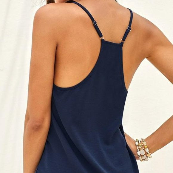 Lily Clothing Casual Cami Tank Top - Navy