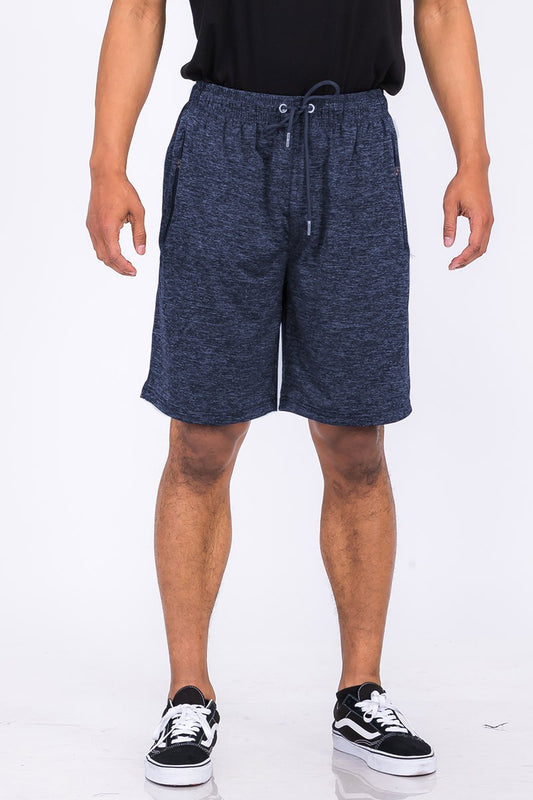 Weiv Marbled Active Running Athletic Sports Shorts