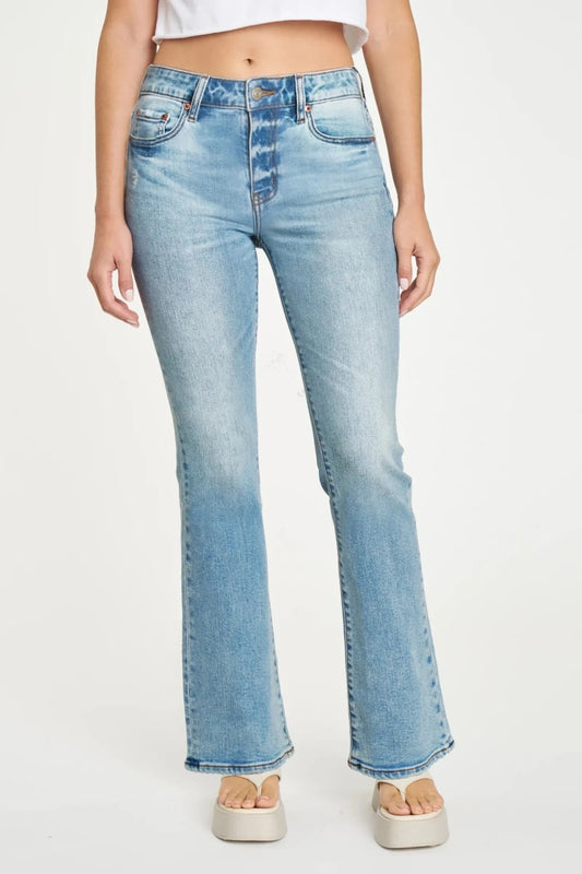 DAZE Denim Low Rider Low Rise Boot Cut Womens Jean