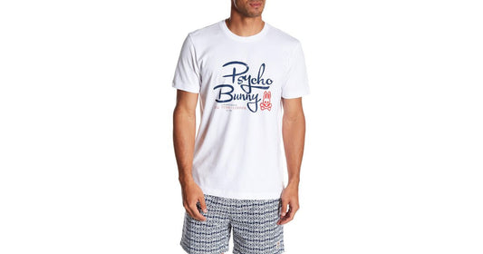 Psycho Bunny Crew Printed Men's Tee