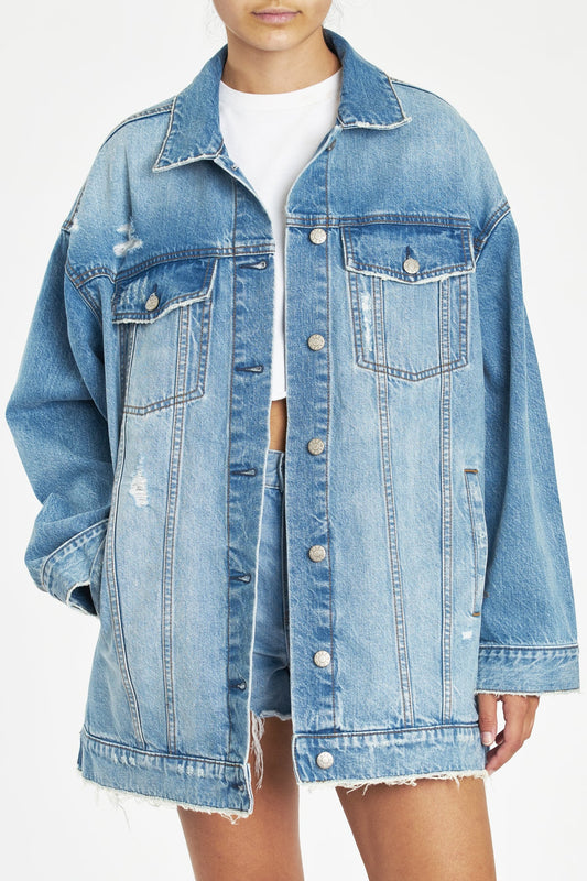 Daze The Main Squeeze Oversized Women's Jacket in Throwback