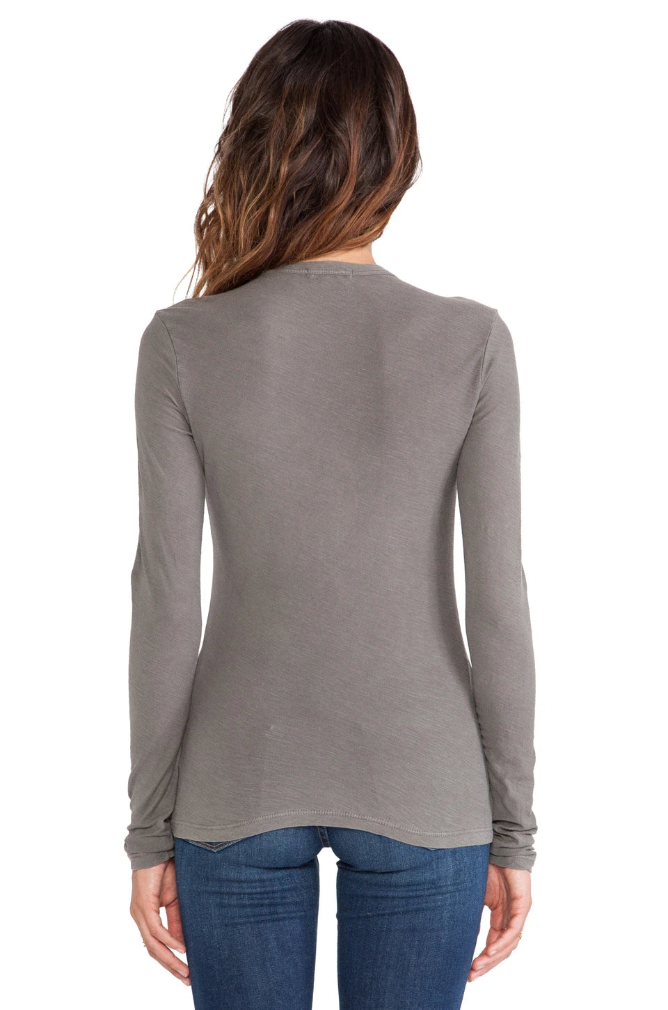 James Perse L/S Crew Tee -Burro