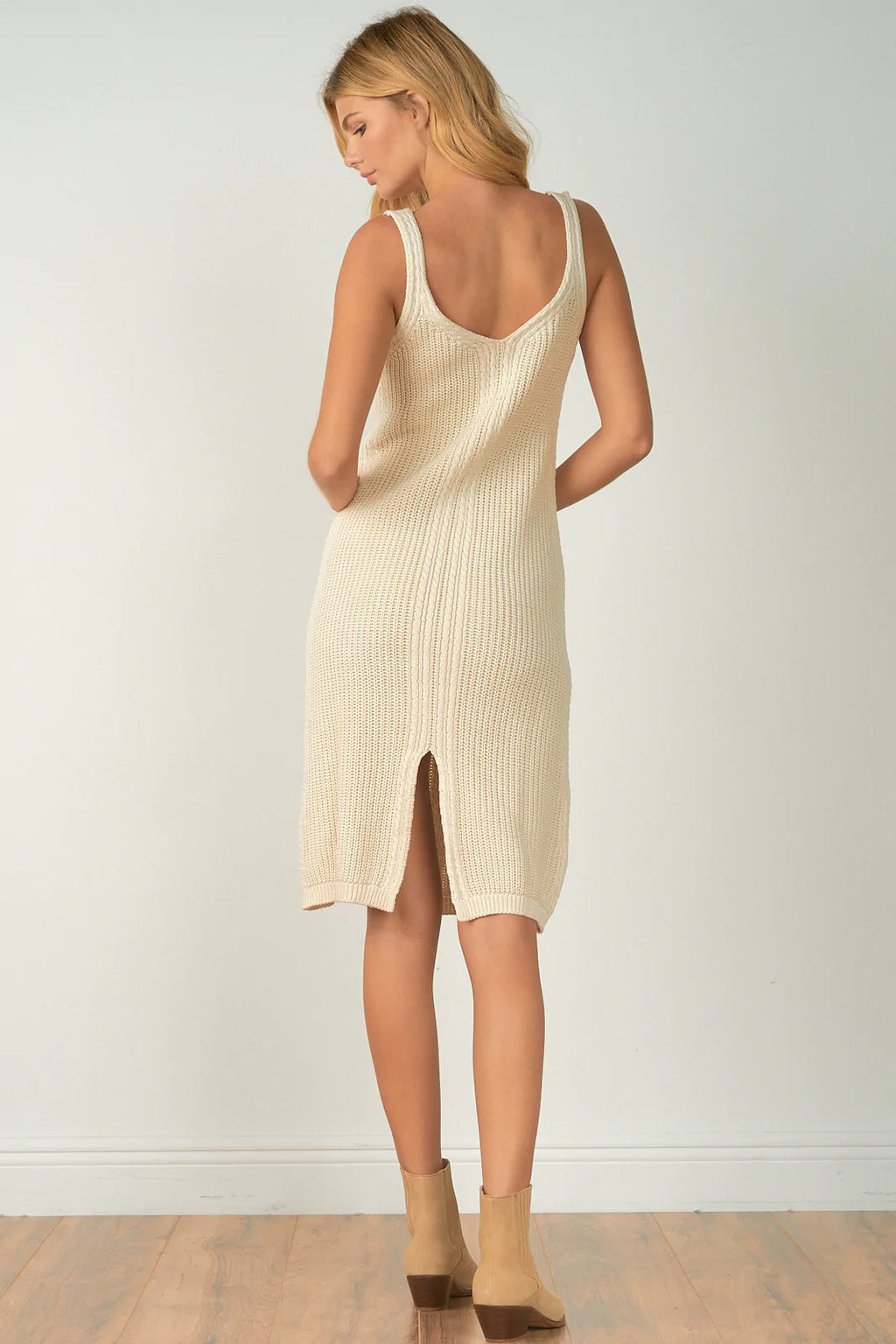 Elan Natural Tank Sweater Dress