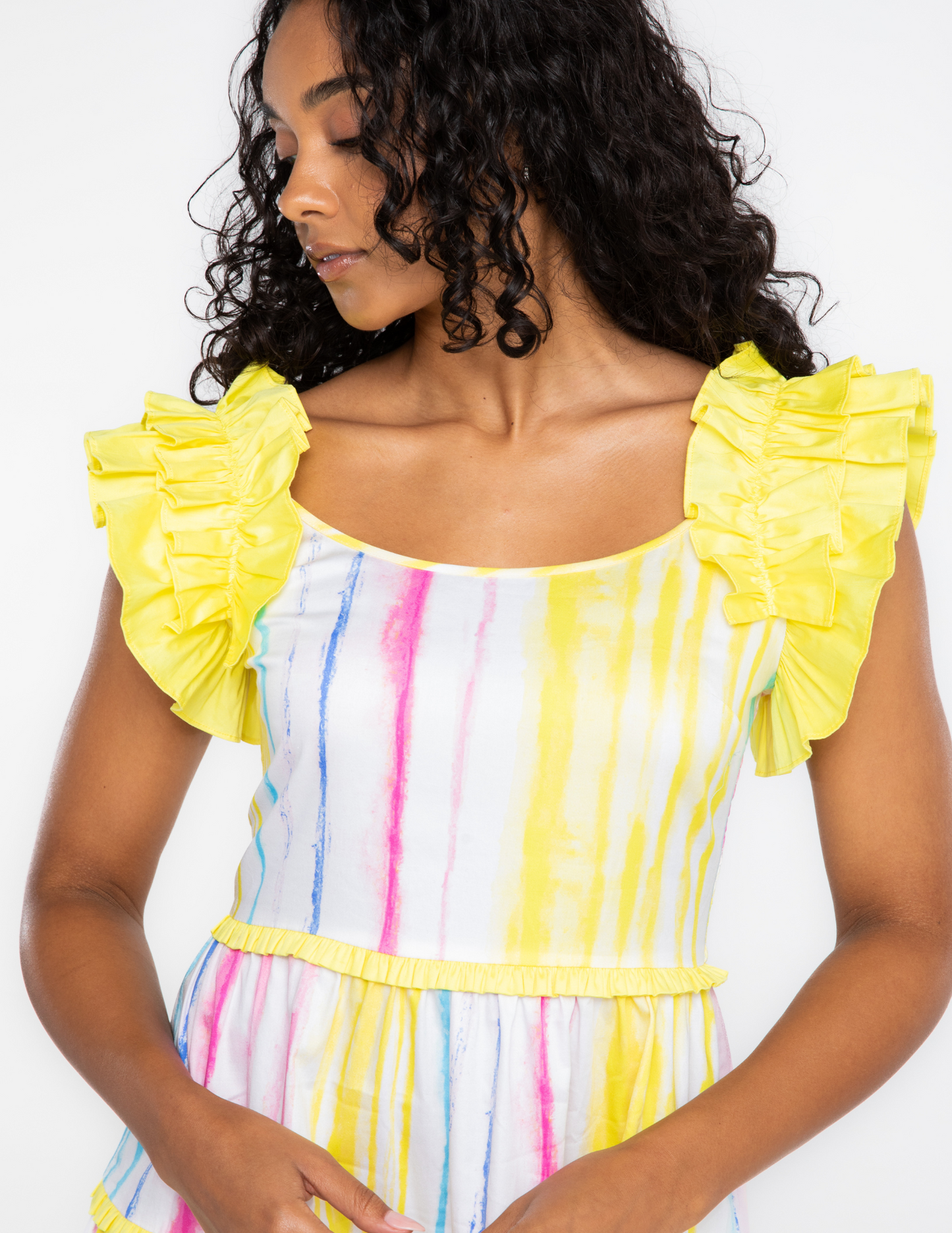 Alden Adair The Amora Dress - Caribbean Stripe