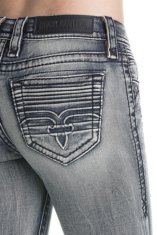Rock Revival Moon AK206 Moto Ankle Skinny Women's Jeans