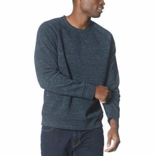 Gerry Men's Long Sleeve Crew Neck Stretch Pullover Sweatshirt - Blue Heather