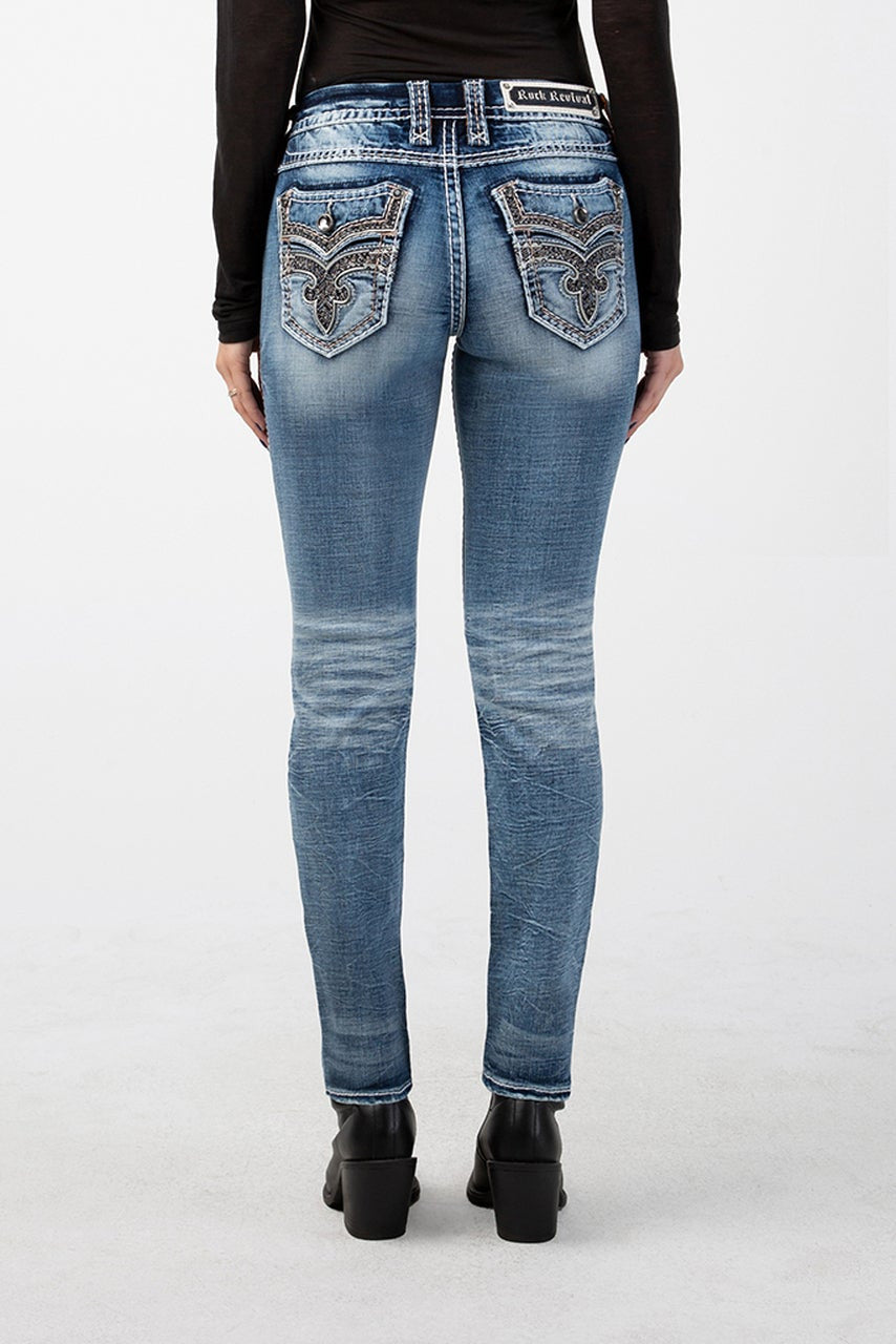 Rock Revival Ema S201 Mid-Rise Skinny Stretch Women's Jean