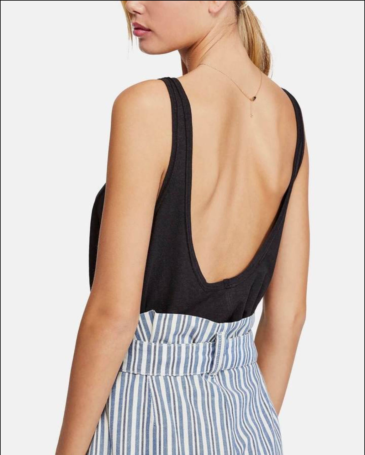 We The Free Womens V-Neck Low Back Woman's Tank Top