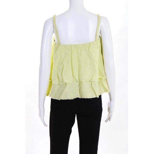 Bella Dahl Scrunchy Strap Tank - Lemon