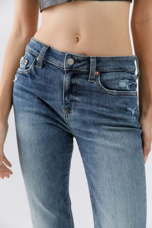 Daze Denim Y2K Low-Rise Bootcut Women's Jeans in Baby Boy