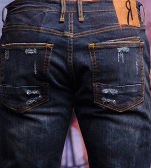 Remix by Rock Revival Destroyed Indigo Men's Jeans