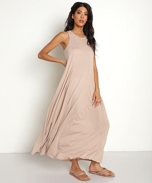Z Supply Triblend Midi Dress - Frappe