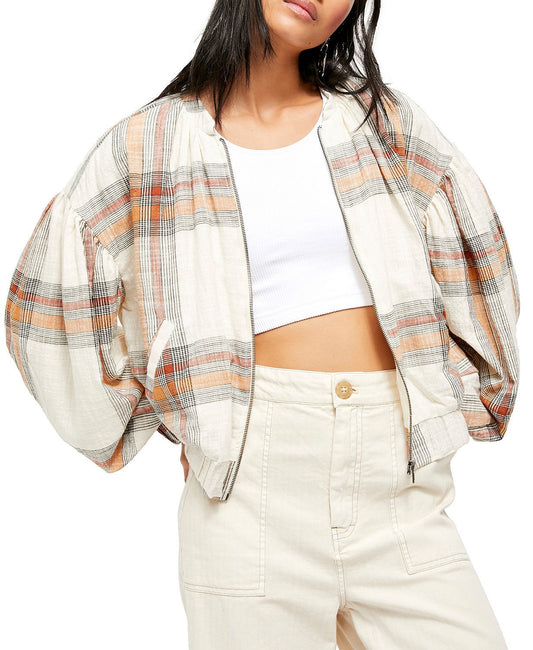 Free People Mattie Plaid Bomber Jackets