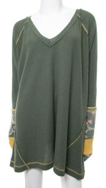 Free People Leopard Thermal Women's Top