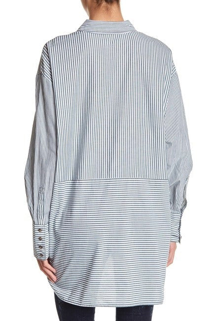 Free People Lakeside Cuff Sleeves Tunic Women's Top
