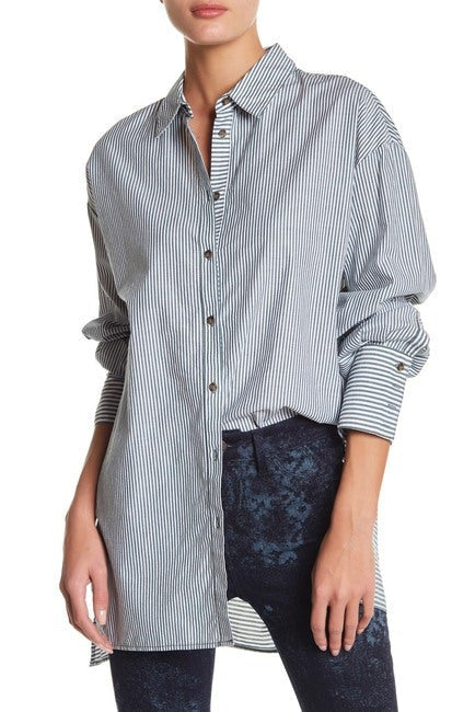 Free People Lakeside Cuff Sleeves Tunic Women's Top