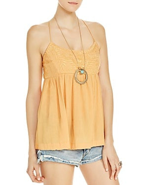 Free People Blackbird Embroidered Top