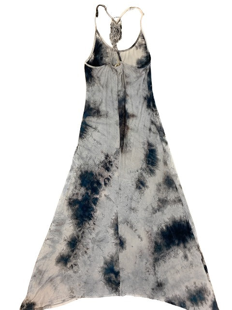 Easel Racer Back Tie Dye Maxi Dress-Ash