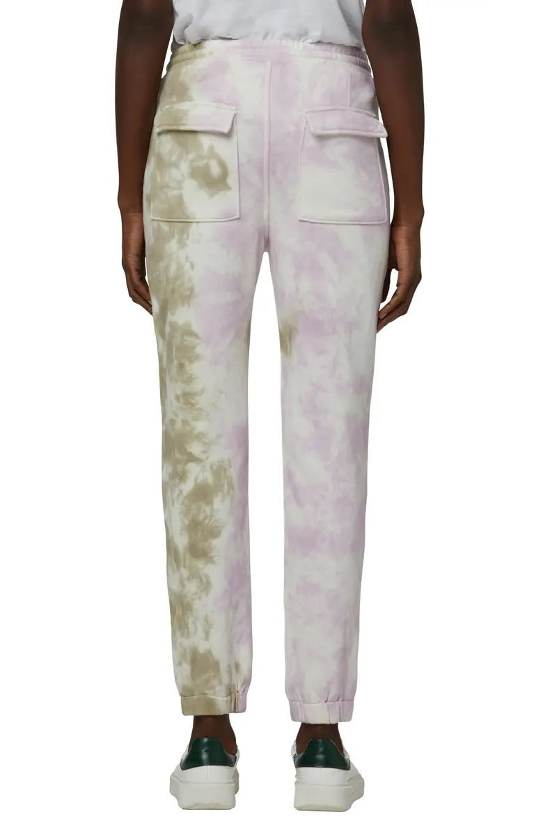 Hudson Jeans Cotton Fleece Utility Joggers in Paper Flower