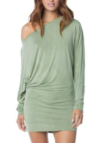 Elan Sage Wide Neck Dress Or Tunic