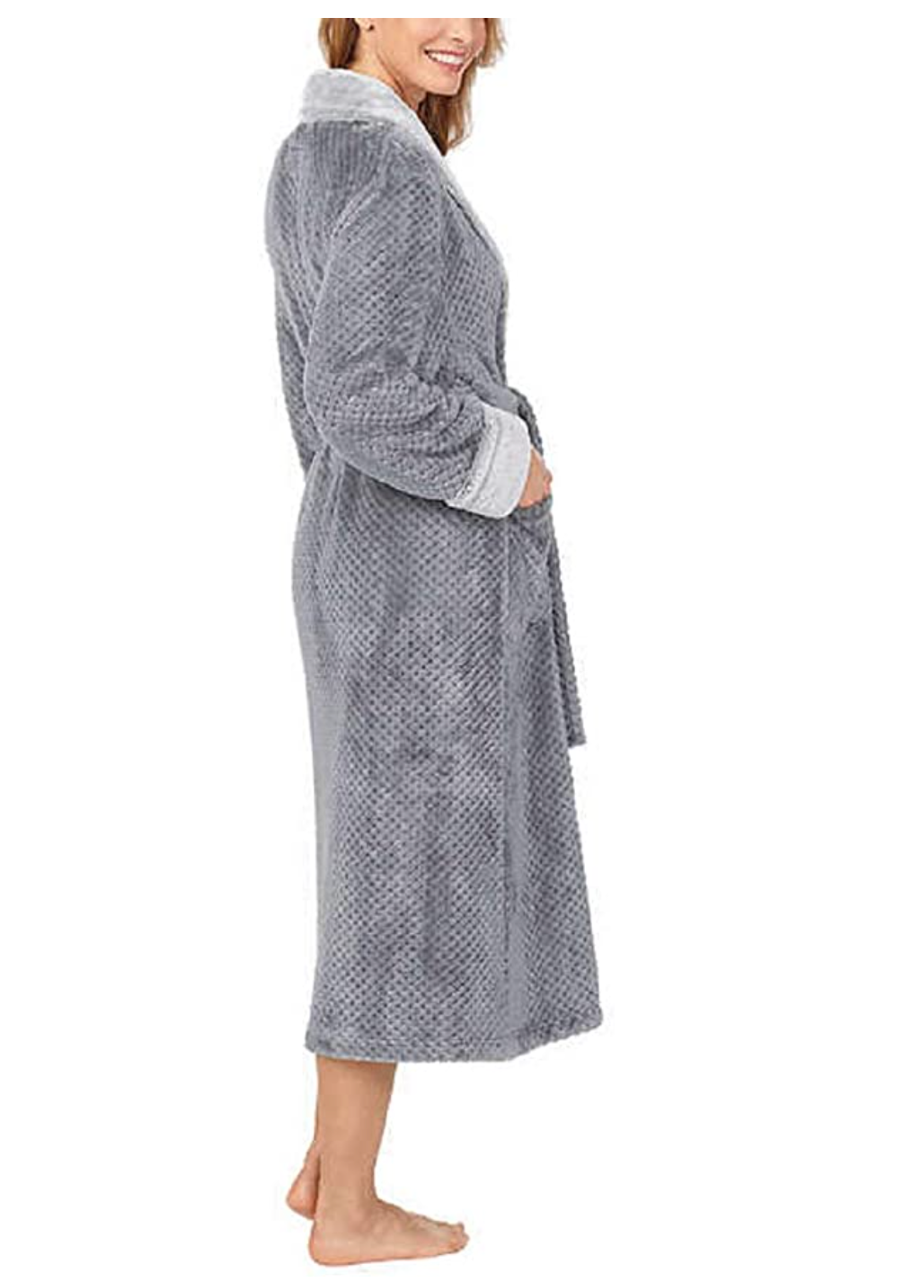 Carole Hochman Textured Plush Wrap Robe