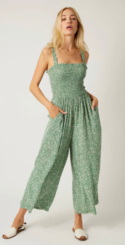 Patrons of Peace Agave Daisy Elastic Strap Jumpsuit