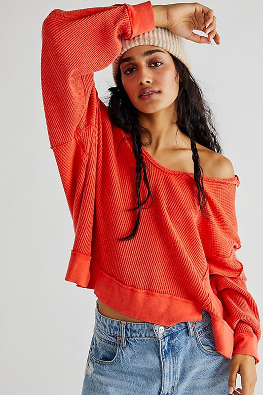 Free People Buttercup Thermal Women's Top