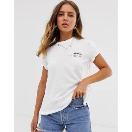 Free People Soft Scoop Neck Wipeout Graphic Tee