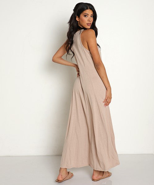 Z Supply Triblend Midi Dress - Frappe