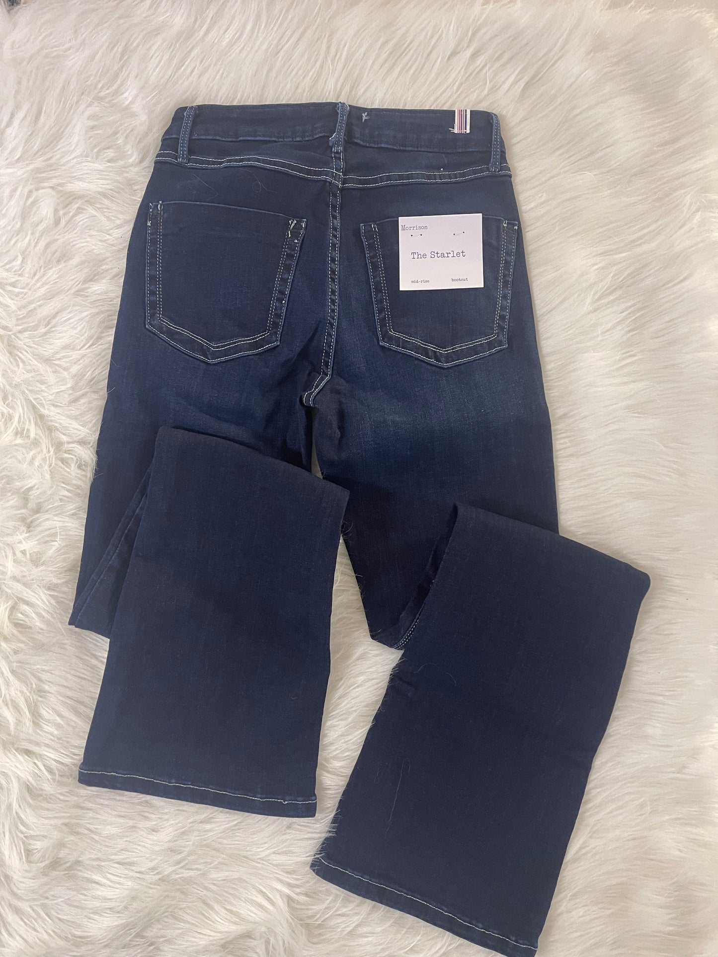 Morrison The Starlet Mid-Rise Bootcut Dark Wash Jeans