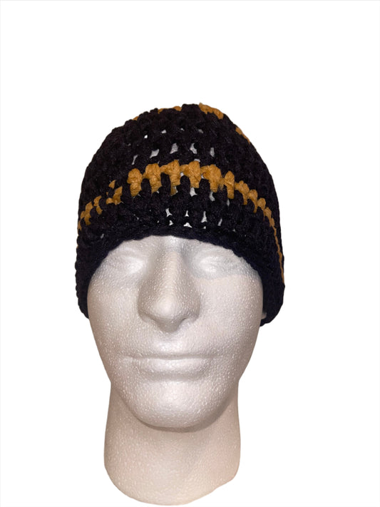 Maggie's Beanies - Black & Gold - MB026