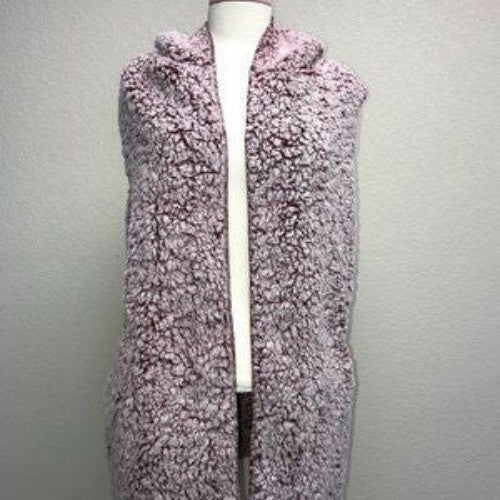Love Tree Faux Fur Sleeveless Hoodie Vest