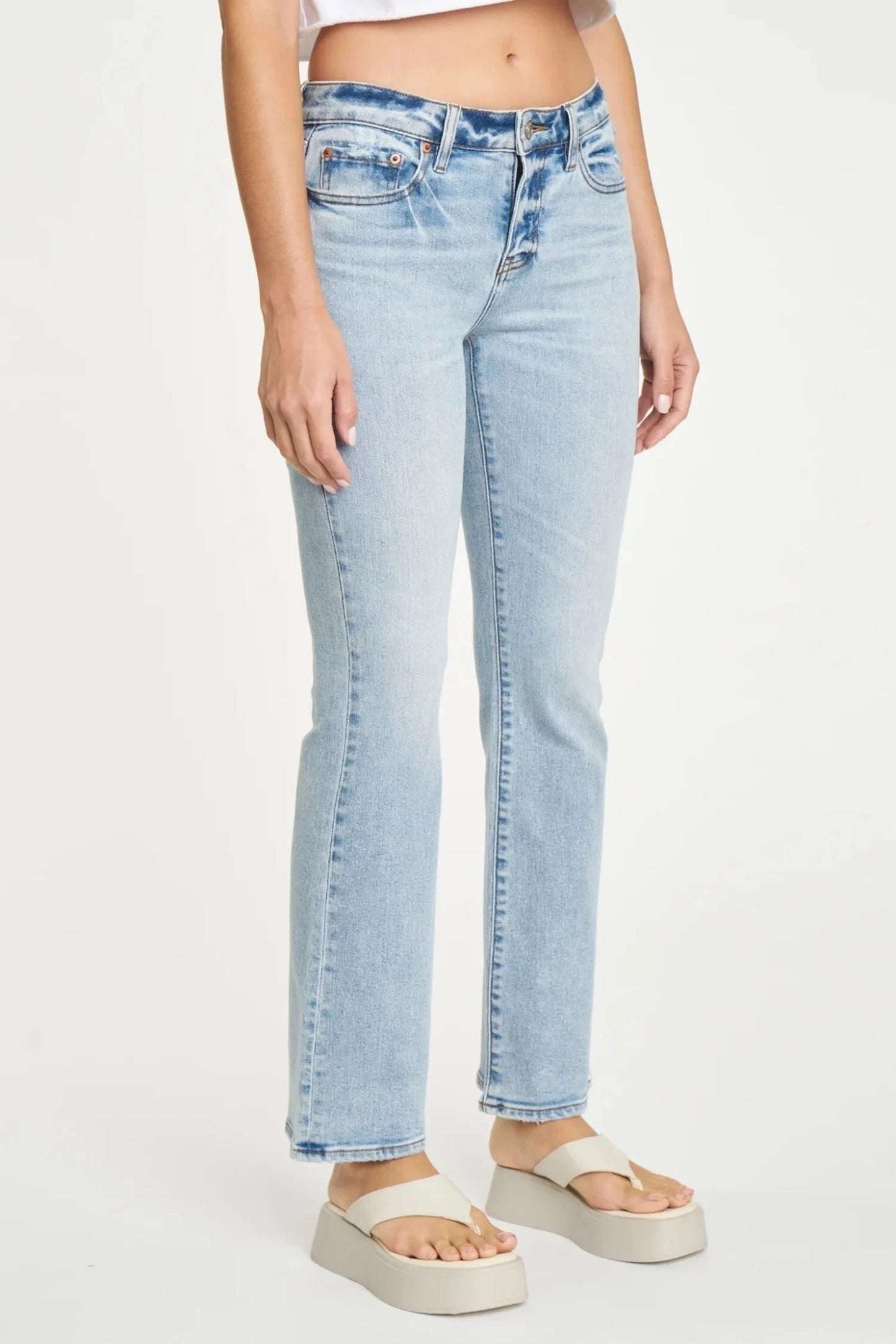 DAZE Denim Low Rider Low Rise Boot Cut Womens Jean