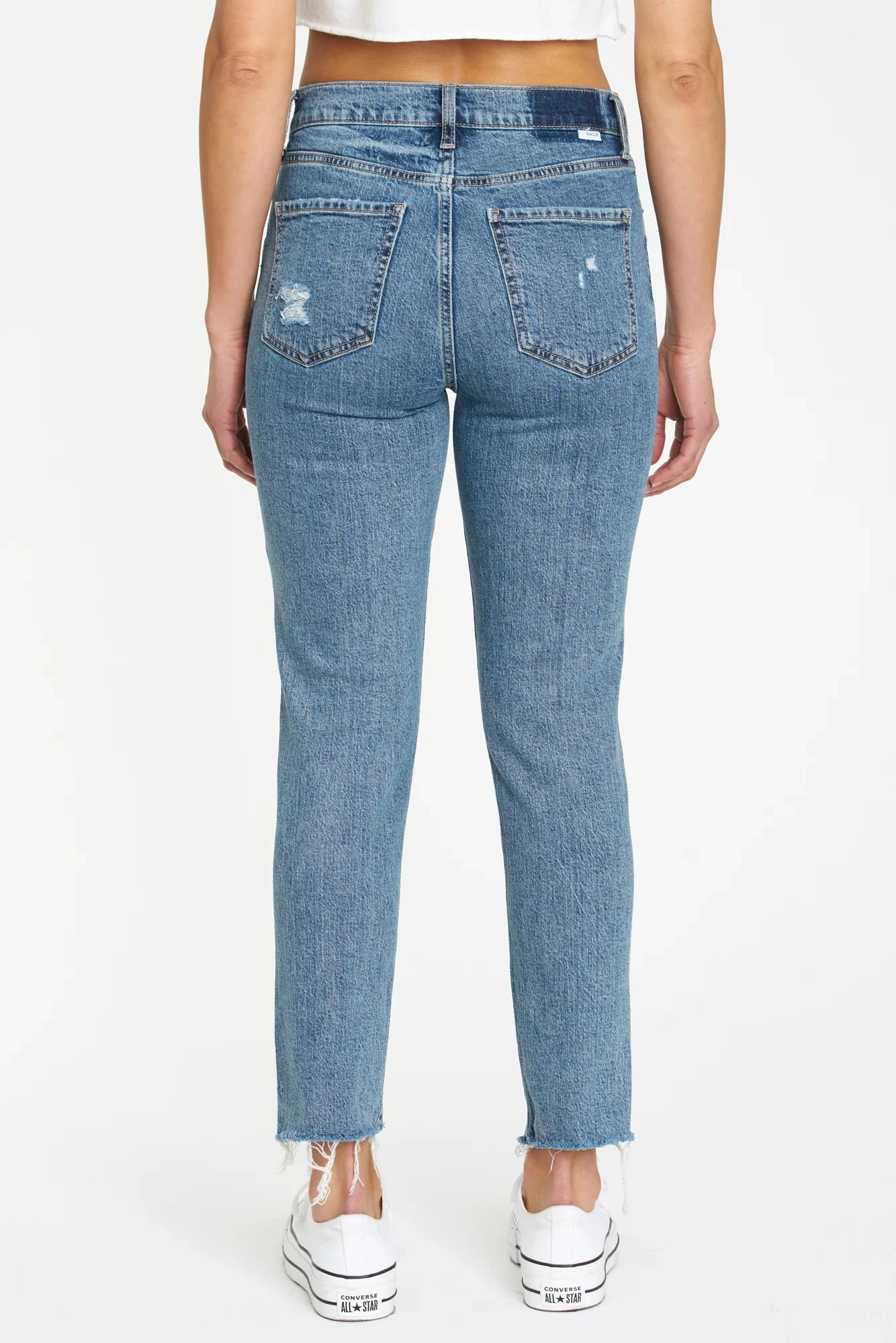 Daze Daily Driver High-Rise Skinny Straight Womens Jeans in Euphoria