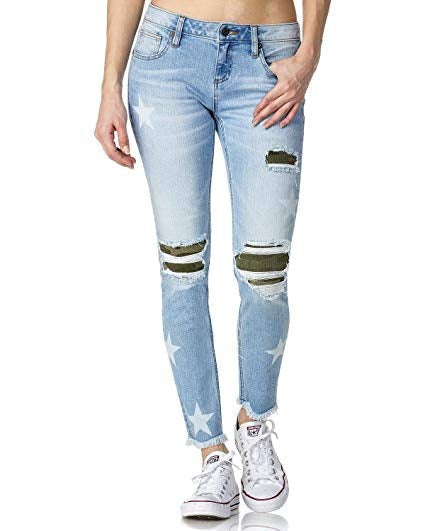Miss Me Women's Indigo Star Ankle Women's Jeans