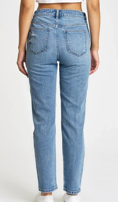 Eunina Tobi Super High-Rise Mom Jean Ankle - Hot Rod