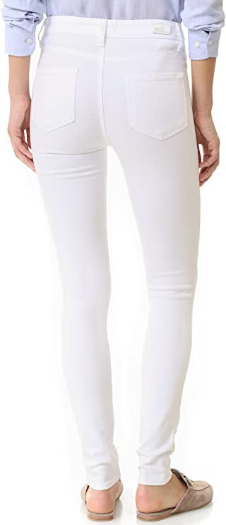 PAIGE Denim Women's Transcend Hoxton Ultra Skinny Jeans, White Mist