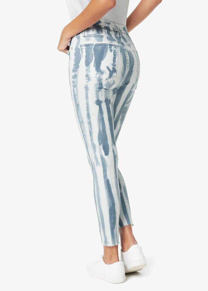 Joe's Jeans The Charlie Ankle Cut Hem Jeans in Tie-Dye Stripe