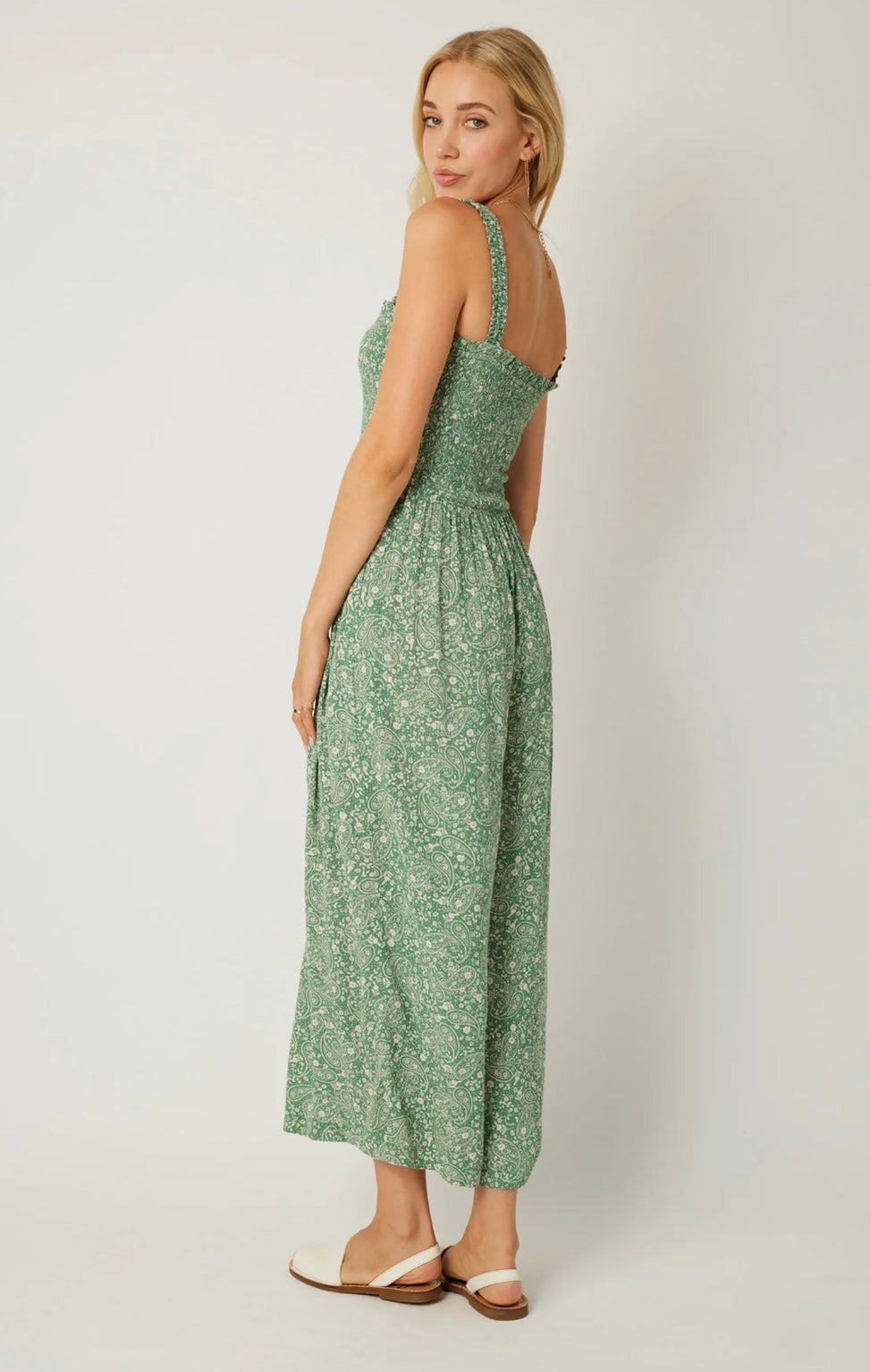 Patrons of Peace Agave Daisy Elastic Strap Jumpsuit