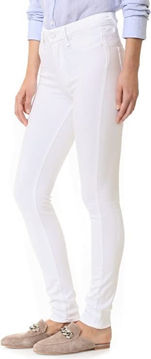 PAIGE Denim Women's Transcend Hoxton Ultra Skinny Jeans, White Mist