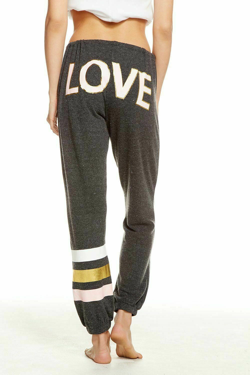 Chaser Knit Drawstring Slouchy Womens Jogger Pant Black