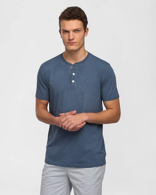 Psycho Bunny Men's Sunwash Henley S/S Shirt
