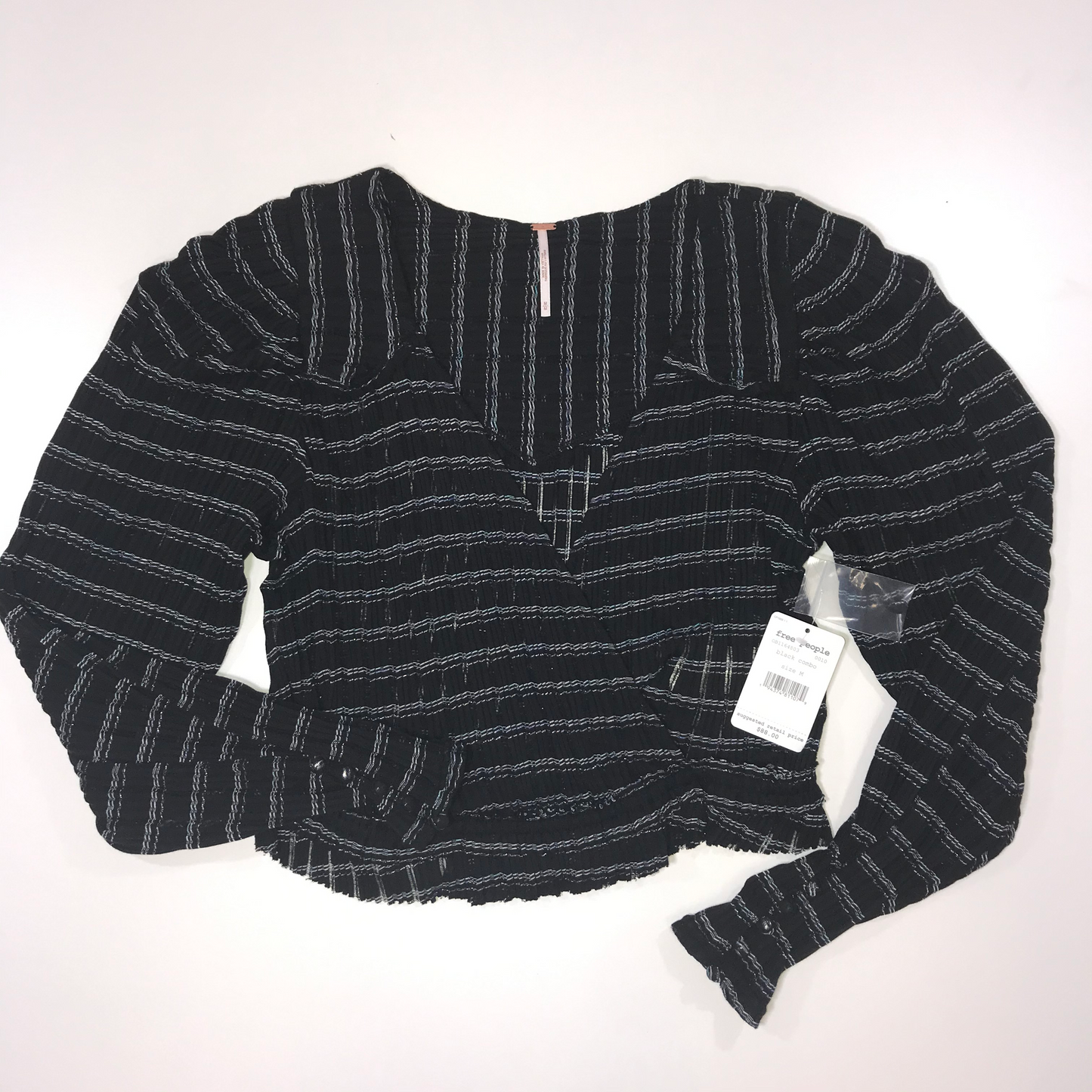 Free People Girlfriend Black Combo Top