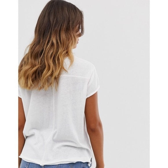 Free People Soft Scoop Neck Wipeout Graphic Tee