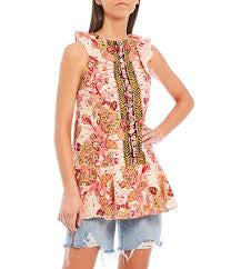 Free People Summer In Tulum Tunic - Pink Combo